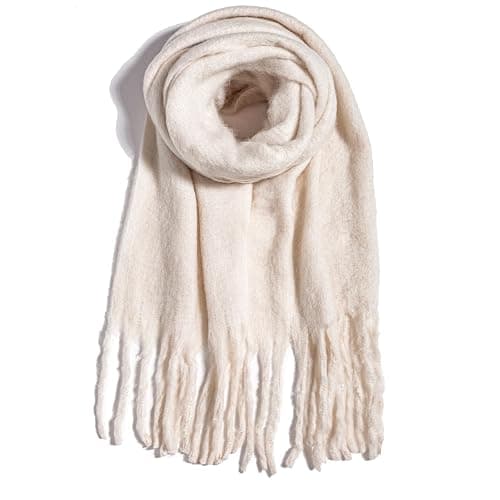 TUSHUSTY Winter Women Chunky Scarf Warm Blanket Big Thick Large Oversized Wrap Colorful Long Solid Scarves thumbnail 6