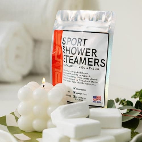 Sport Shower Steamers - Made in USA with Natural Eucalyptus Essential Oil, Aromatherapy, Stress and Sinus Relief, Muscle Recovery for Athletes, Best Birthday and Valentines Day Gifts for Runners thumbnail 6
