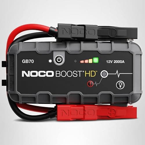 NOCO Boost GB70: 2000A UltraSafe Jump Starter – 12V Lithium Battery Booster Pack, Portable Jump Box, Power Bank & Jumper Cables - for 8.0L Gas and 6.0L Diesel Engines thumbnail 7