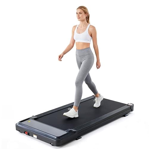 Sweetcrispy Compact Treadmill for Small Spaces, Quiet Under-Desk Walking Pad, Slim & Portable Design for Home Office Workouts, Easy to Store, Ideal for Apartments and Work-from-Home Fitness - Image 1