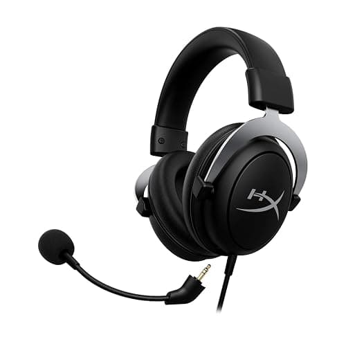 HyperX CloudX, Official Xbox Licensed Gaming Headset, Compatible with Xbox One and Series X|S, Memory Foam Ear Cushions, Detachable Noise-Cancelling Mic, in-line Audio Controls,Black/ Silver thumbnail 3