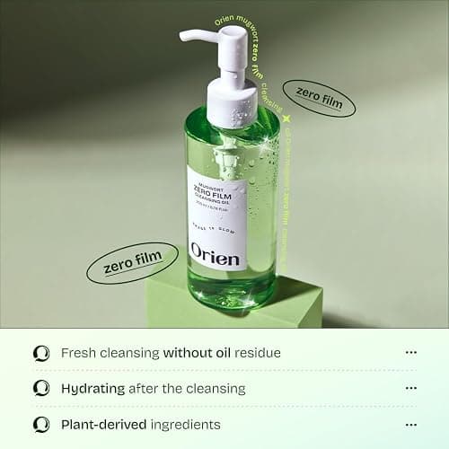 Orien Mugwort Zero Film Cleansing Oil 6.76 fl.oz. 200ml ㅣDaily Makeup Blackhead Removal No pore clogging Korean skincare double cleansing thumbnail 4