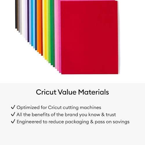Cricut Value Cardstock Paper, Rainbow Sampler - 125 sheets (8.5" x 11") - Compatible with Joy Xtra, Explore, & Maker Machines - Letter Size thumbnail 6