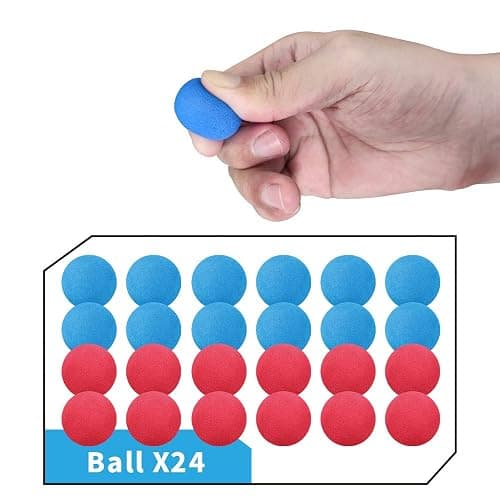 YEEBAY Shooting Game Toy for Age 6, 7, 8,9,10+ Years Old Kids, Boys - 2pk Air Guns & Shooting Target & 24 Foam Balls - Ideal Gift - Compatible with Toy Guns thumbnail 4