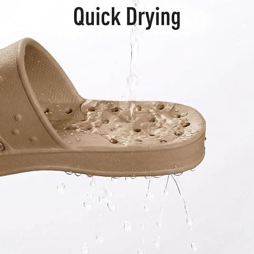 shevalues Shower Shoes for Women Men with Arch Support Quick Drying Pool Slides Lightweight Beach Sandals with Drain Holes thumbnail 3