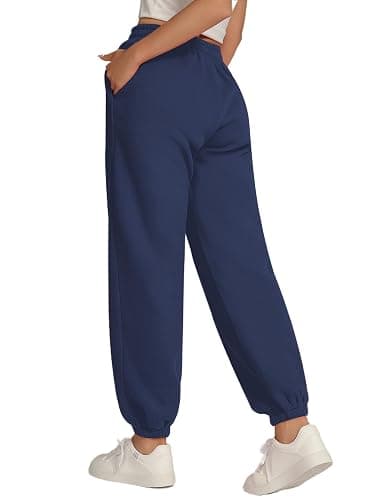 skytiebee Women's Sweatpants Fleece Lined Baggy Joggers Sweat Pants High Waisted Lounge Cinch Bottoms with Pocket, S-XL thumbnail 3