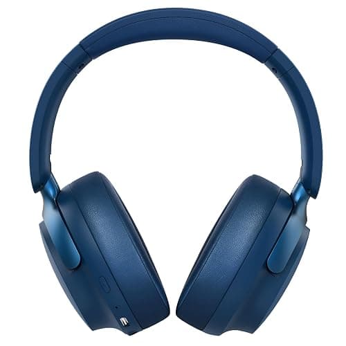 RORSOU B8 Bluetooth Headphones Over Ear, 6 EQ Music Modes and 50H Playtime Deep Bass Wireless Headphones with Mic, Lightweight Folding HiFi Stereo Headset for iPad/Travel/Tablet/PC/Home Blue thumbnail 3