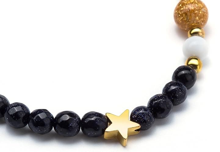 Fesciory Women Solar System Bracelet Universe Galaxy The Eight Planets Guardian Star Natural Stone Beads Bracelet Bangle Gifts thumbnail 5
