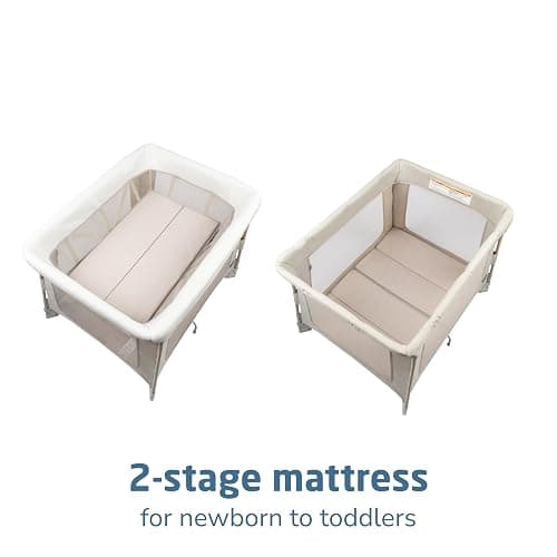 Maxi-Cosi Swift Baby Playard with Mat, Baby Playpen, Play Yard with Bassinet, Portable Playpen for Babies and Toddlers, Classic Oat thumbnail 5