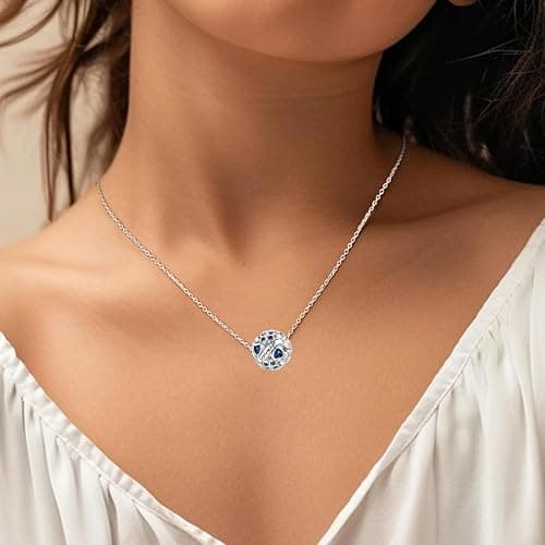 Aurevella Lucky Clover Birthstone Charms 925 Sterling Silver Charm for Pandora Bracelets and Necklaces Birthday Holiday Women Jewelry Gifts thumbnail 5