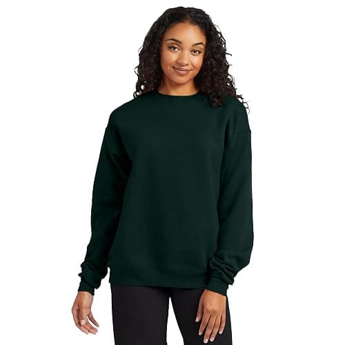 Hanes Men's Sweatshirt, EcoSmart Fleece Crewneck Sweatshirt, Big & Tall Available, 1 or 2-Pack thumbnail 3