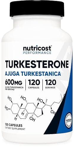 Nutricost Turkesterone Dietary Supplement 600mg, 120 Capsules - Vegetarian, Non-GMO & Gluten Free - Image 1