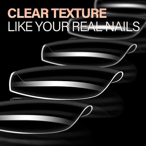 AILLSA Short Coffin Nails Clear Full Cover Nail Tips Medium Gel Fake Nails Tips for DIY Press on Nail Extension, 216PCS 12 Sizes False Acrylic Preshaped Gelly Soft Nail Tip for Women thumbnail 4