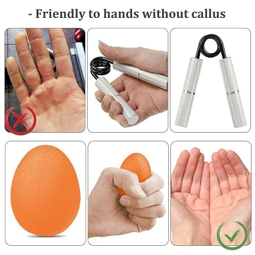 Hand Therapy Finger Exercise Grip Ball Egg Shape Strength Trainer Squeeze Stress Relieve thumbnail 7