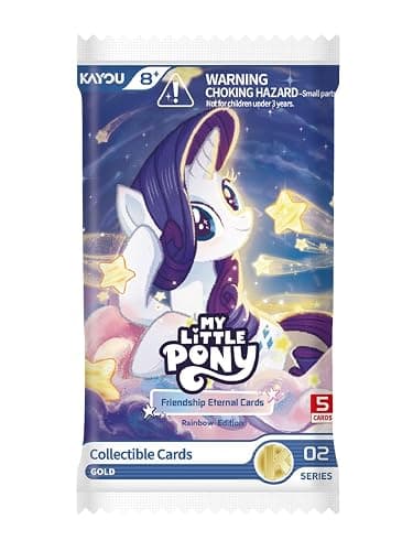 KAYOU My Little Pony Friendship Eternal Rainbow Edition 02 Foil Display 20 Booster Packs Collectible Trading Cards English Language Edition thumbnail 2