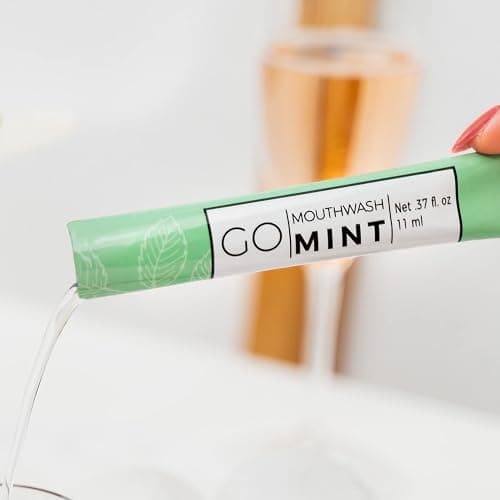GO Travel Size Mouthwash Packets – Individual Mini Single Packets for Fresh Breath - TSA Compliant - Smart Packet Design to Reduce Travel Bottle Waste. Alcohol-Free. thumbnail 6