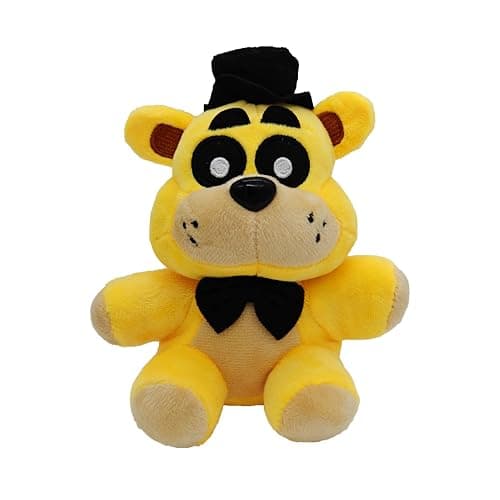 Golden Teddy Bear Plush Toy, Horror Game Characters Doll, Horror Movie All Character Stuffed Animal Doll Children's Gift Collection, (7 Inches) - Image 1