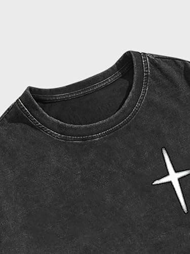 Verdusa Men's Letter Graphic Drop Shoulder T Shirts Casual Round Neck Tee Top thumbnail 7