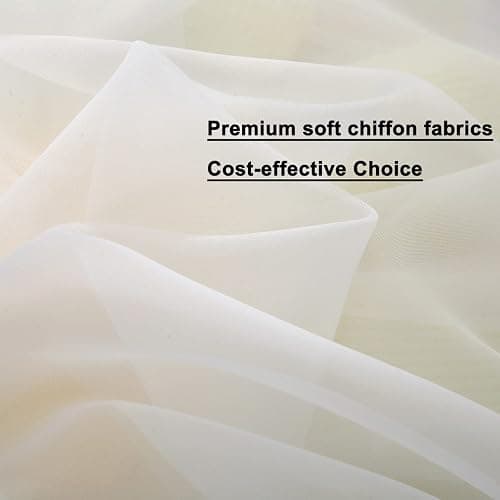 WANFASO White Canopy Bed Curtain for Twin Bed, Soft Bed Canopy Scarf for Girls Adults (Twin, White) thumbnail 5