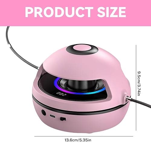 Kinder Smartes Springseil, Automatisches Elektronisches Springseil mit Fernbedienung, 10 Stufen Geschwindigkeit, LED Display Zähler, Bluetooth Musik, Trainingsgerät für Kinder und Erwachsene thumbnail 7