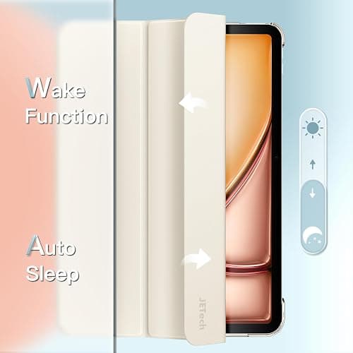 JETech Case for iPad Air 11-Inch M3/M2 (2025/2024), iPad Air 5/4 (2022/2020 5th/4th Generation 10.9-Inch), Slim Stand Hard Back Shell Cover with Auto Wake/Sleep (Starlight) thumbnail 6