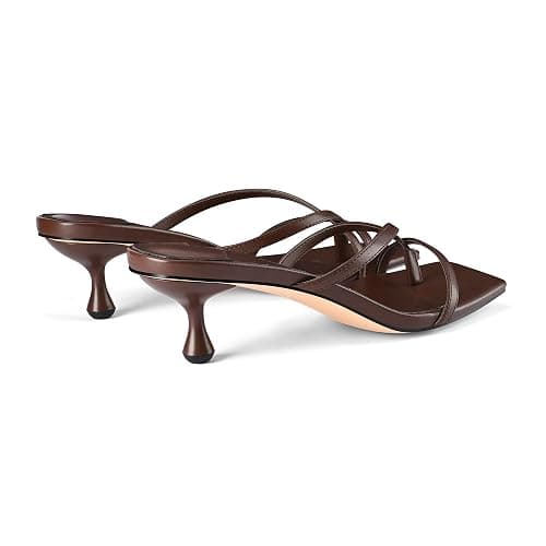 MIRAAZZURRA Kitten Heels for Women Flip Flop Thong Heel Square Open Toe Low Heel Slip On Slides for Daily Party Summer thumbnail 7