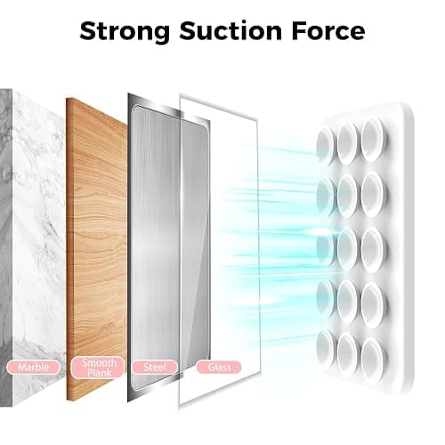 AHASTYLE Silicone Magnetic Suction Phone Case Stand for iPhone 17/16/15/14/13/12 Series, for iPhone MagSafe Phone Case, Mirror Shower Phone Holder, for TikTok Videos and Selfies thumbnail 6