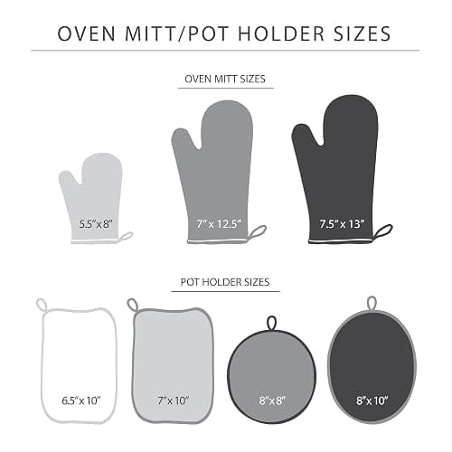 KitchenAid Asteroid Oven Mitt Set, 7"x12.5", Honey Orange, 2 Piece thumbnail 6