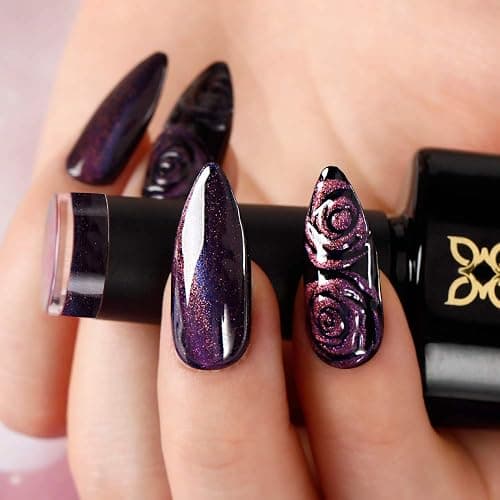 BLUESKY Gel Nail Polish, Cat Eye Coat, Purple, KA865, 10ml Gel Polish (Requires curing under UV/LED Lamp and a Dark Base to obtain effect pictured) thumbnail 5