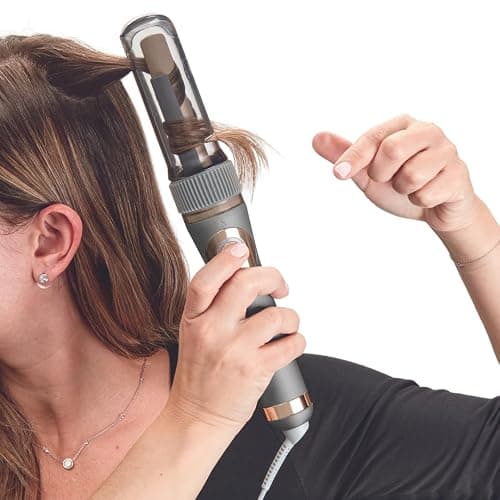 Conair Curl Secret Ceramic Auto ¾” Barrel Hair Curler - multiple 5 heat settings - Custom 3 curl directions (left, right and Alternating) -High heat up to 210°C (410°F), Auto off for safety, Dual Voltage thumbnail 4