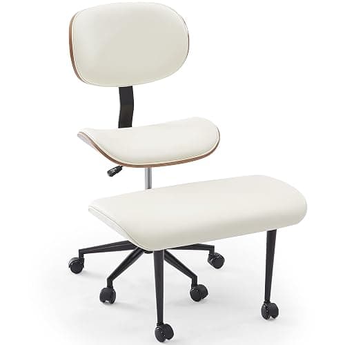 Bestier Ergonomic Cross Legged Office Chair,Height Adjustable Seat for ADHD, Meditation Office Chair for Short Women, 360° Swivel Adjustable Height for Pregnancy Yoga Kneeling Meditation White thumbnail 8