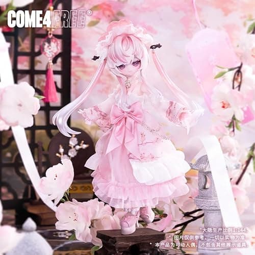 LEBOO BJD Blind Box, Minty's Fortune Wish Scroll Series 8.9'' Ball Jointed Doll Cute Dress up Doll with Joints, Collectible Action Figure Gift Ages 15 and Up thumbnail 6