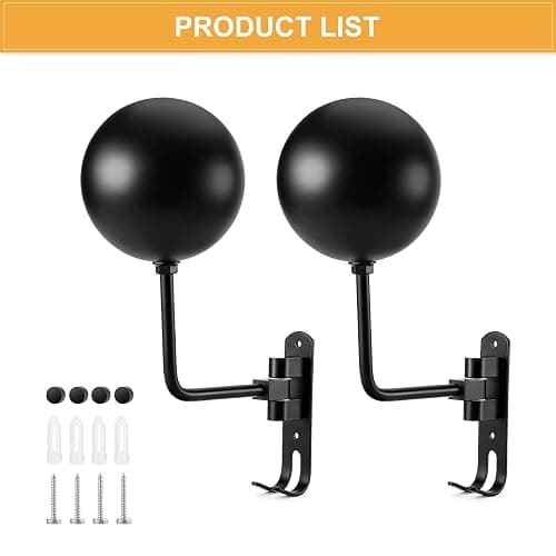 PAHTTO Motorcycle Helmet Rack 2 PCS, Helmet Holder Wall Mount 180 Degree Rotation Helmet Hanger with Double Hook for Coats, Caps, Hats, Motorcycle Accessories thumbnail 7