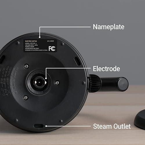 Mecity Electric Kettle Gooseneck Water Kettle Stainless Steel Tea Kettle Water Boiler Fast Heating, Auto Shut Off, 27 fl oz, 1000W, Matte Black thumbnail 8