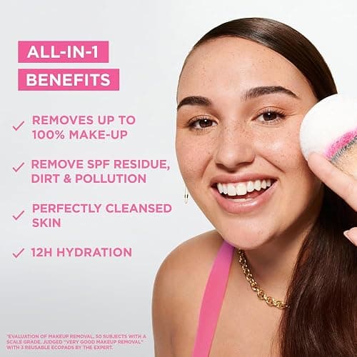 Garnier Micellar Cleansing Water, Gentle face Cleanser & Makeup Remover, Fragrance-Free, Vegan Formula, Suitable For All Skin Types, Even Sensitive, Skin Active, 700ml thumbnail 2