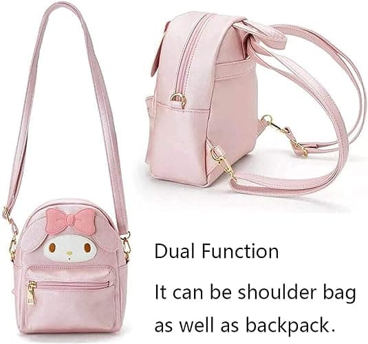 TUMPETY Anime Doll Cosplay Light Black Bag Kawaii Mini Backpack Cute Back Pack Girl Handbag thumbnail 2