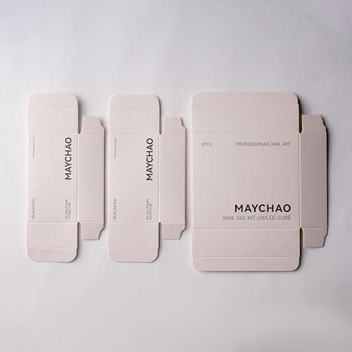 MAYCHAO 15ml 2 Pcs Glassy Gel Top Coat and Base Coat Set,No Wipe Foundation Combination for UV Light Cure Nail Polish thumbnail 6