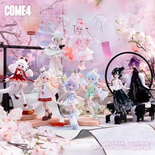 LEBOO BJD Blind Box, Minty's Fortune Wish Scroll Series 8.9'' Ball Jointed Doll Cute Dress up Doll with Joints, Collectible Action Figure Gift Ages 15 and Up thumbnail 9