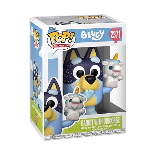 Funko Pop! Animation: Bluey - Bandit with Unicourse - Collectable Vinyl Figure - Gift Idea - Official Merchandise - Toys for Kids & AdultsFans - Model Figure for Collectors and Display - Image 1