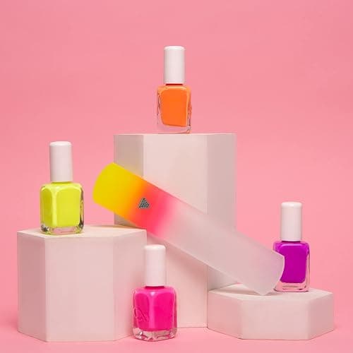 Bona Fide Beauty Czech Glass Foot File with Sleeve. Foot Callus Remover Made in The EU (Sunset Color) thumbnail 7