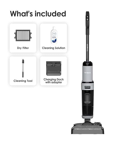Tineco Floor ONE i5 Stretch Wet Dry Vacuum Cleaner, Vacuum & Mop in One Step, 20kpa Powerful Suction, 180° Lay-Flat Design, Anti-Tangle Design, Dual-Sided Edge Cleaning, Up to 30* Minutes Runtime thumbnail 9