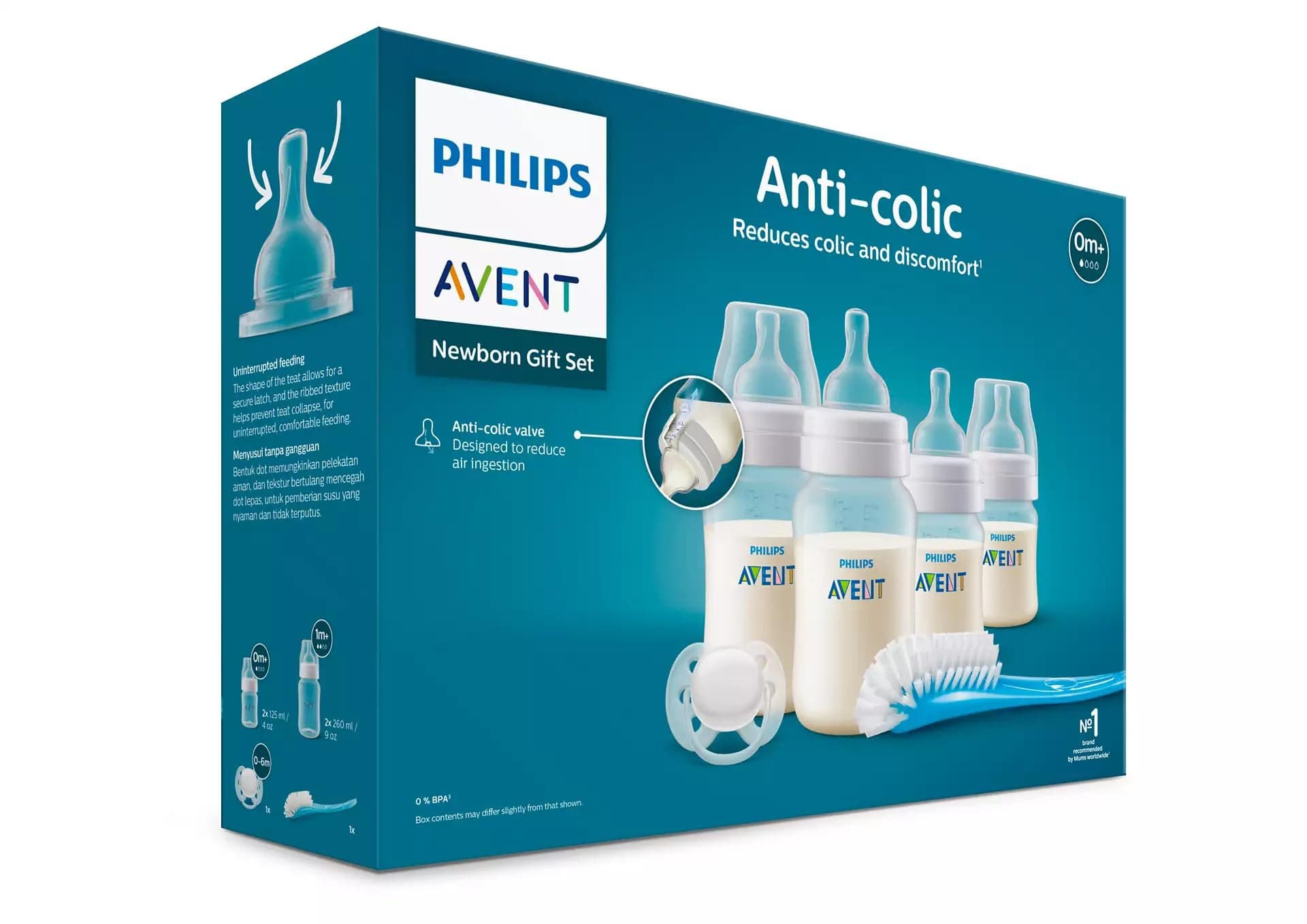 Philips Avent Anti-Colic Baby Bottle Starter Set, SCD180/01 thumbnail 5