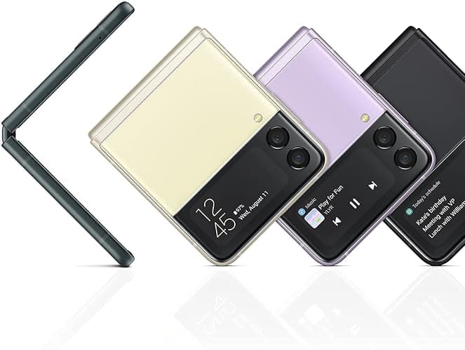 Samsung Galaxy Z Flip 3 5G T-Mobile Locked Android Cell Phone US Version Smartphone Flex Mode Intuitive Camera Compact 128GB Storage US Warranty (Lavender) (Renewed) thumbnail 7