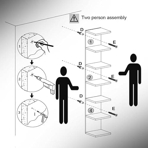 UrbanNook 7-Tier Floating Wall Shelf with LED Lights – White Modern Display Shelving Unit with Remote Control – Wall Mounted Bookshelf for Living Room, Bedroom, or Office Decor thumbnail 7