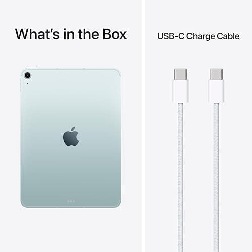 Apple iPad Air 11-inch (M4): Liquid Retina Display, 256GB, 12MP Front/Back Camera, Wi-Fi 7 with Apple N1, Touch ID, All-Day Battery Life — Blue thumbnail 6