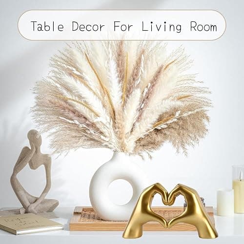 MHOOW Taylor Heart Hands Sculpture Decor for Bedroom Living Room Table Merch, Aesthetic Modern Love Finger Heart Hands Statues, Boho Wedding Home Decor Accessories, Gifts for Women Anniversary (Gold) thumbnail 6