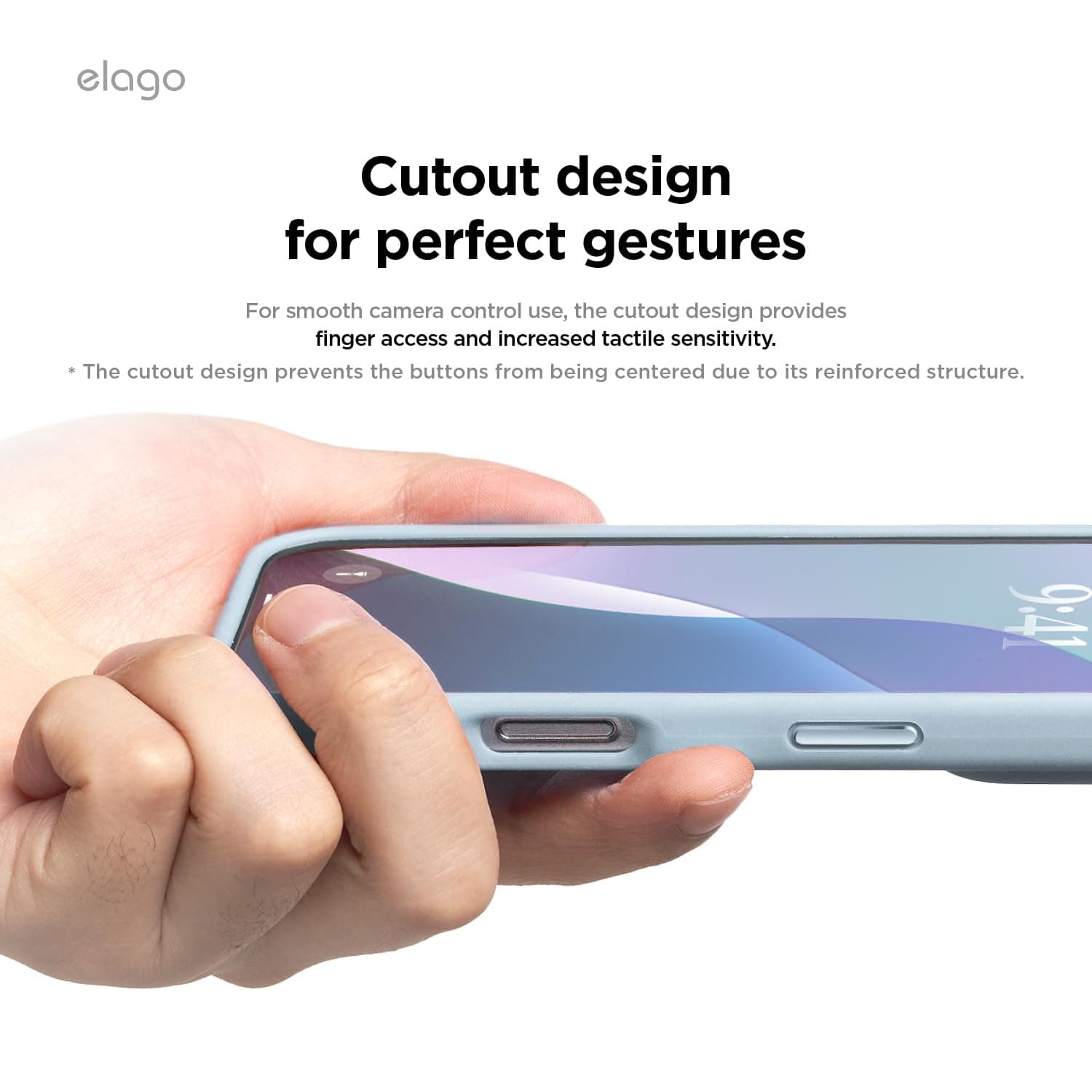 elago Magnetic Silicone Case Compatible with iPhone 16 Pro Max Case 6.9 Inch Compatible with All MagSafe Accessories - Built-in Magnets, Soft Grip Silicone, Shockproof (Light Blue) thumbnail 7