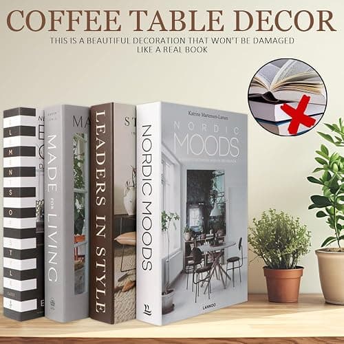 Lighterday 7 Pcs Decorative Books,Foldable Coffee Table Books Fake Books Ornaments for Shelves,Faux Books for Home Decor Coffee Table Decor Bookshelf Decor thumbnail 5