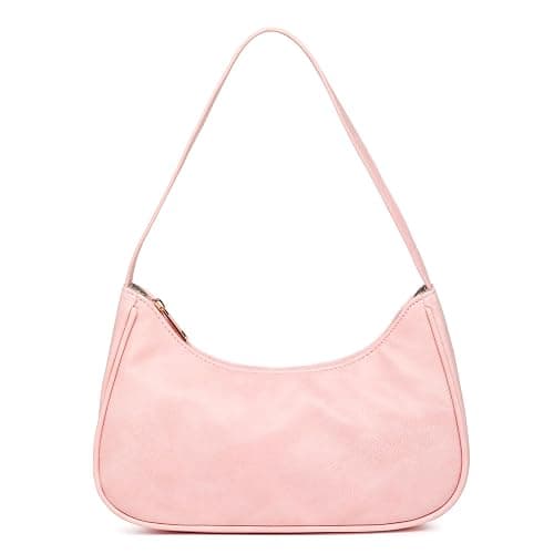 Afashor Shoulder Bags for Women Vegan Leather Hobo Sling Tote Handbag Retro Clutch Purse with Zipper Closure - Image 1
