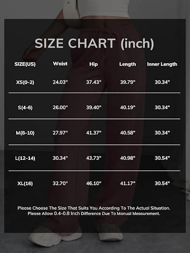 ATHMILE Womens Wide Leg Sweatpants Air Fabric Straight Lowrise Drawstring Elastic Low Waist Fall Clothing Pockets 2025 thumbnail 6